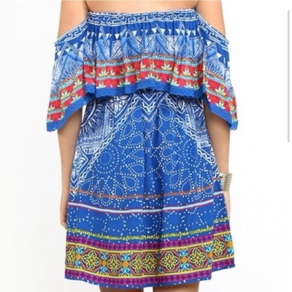 Flying Tomato vibrant off shoulder dress - Picture 3 of 10